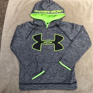 Gray youth M Under Armour hoodie